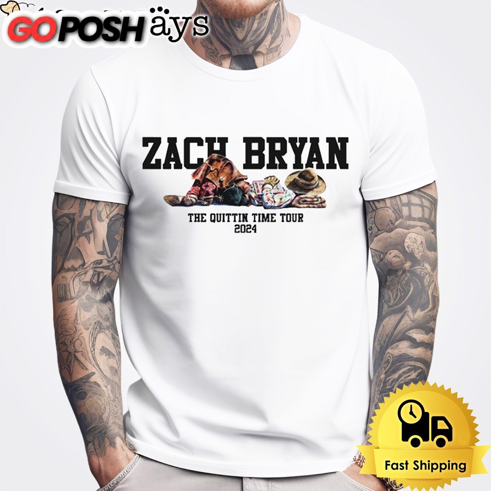 Zach Bryan 2024 The Quittin Time Tour Unisex T-Shirt