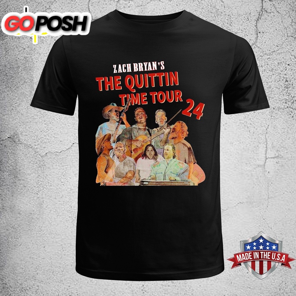 Zach Bryan The Quittin Time Tour 2025 Music Unisex T-Shirt