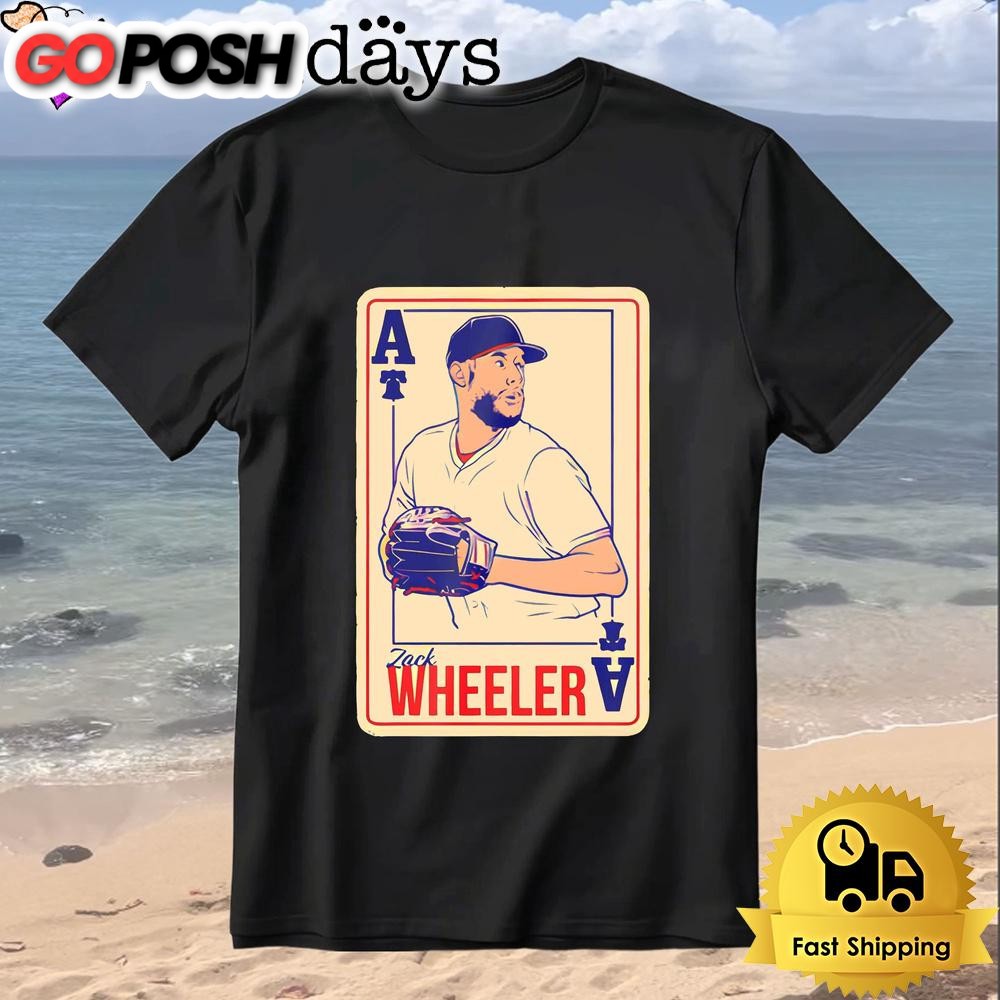 Zack Wheeler Playing Card Philly Ace Baseball Pitcher T-Shirt